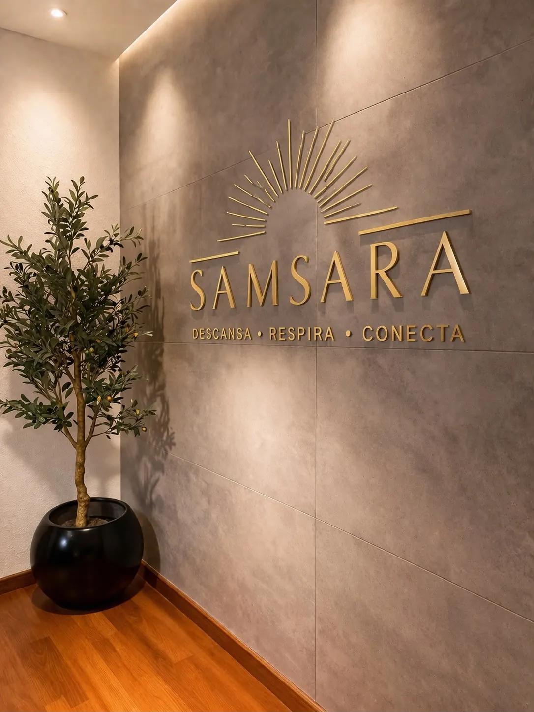 Recepción de Samsara, spa de masaje sensorial en Del Valle, CDMX